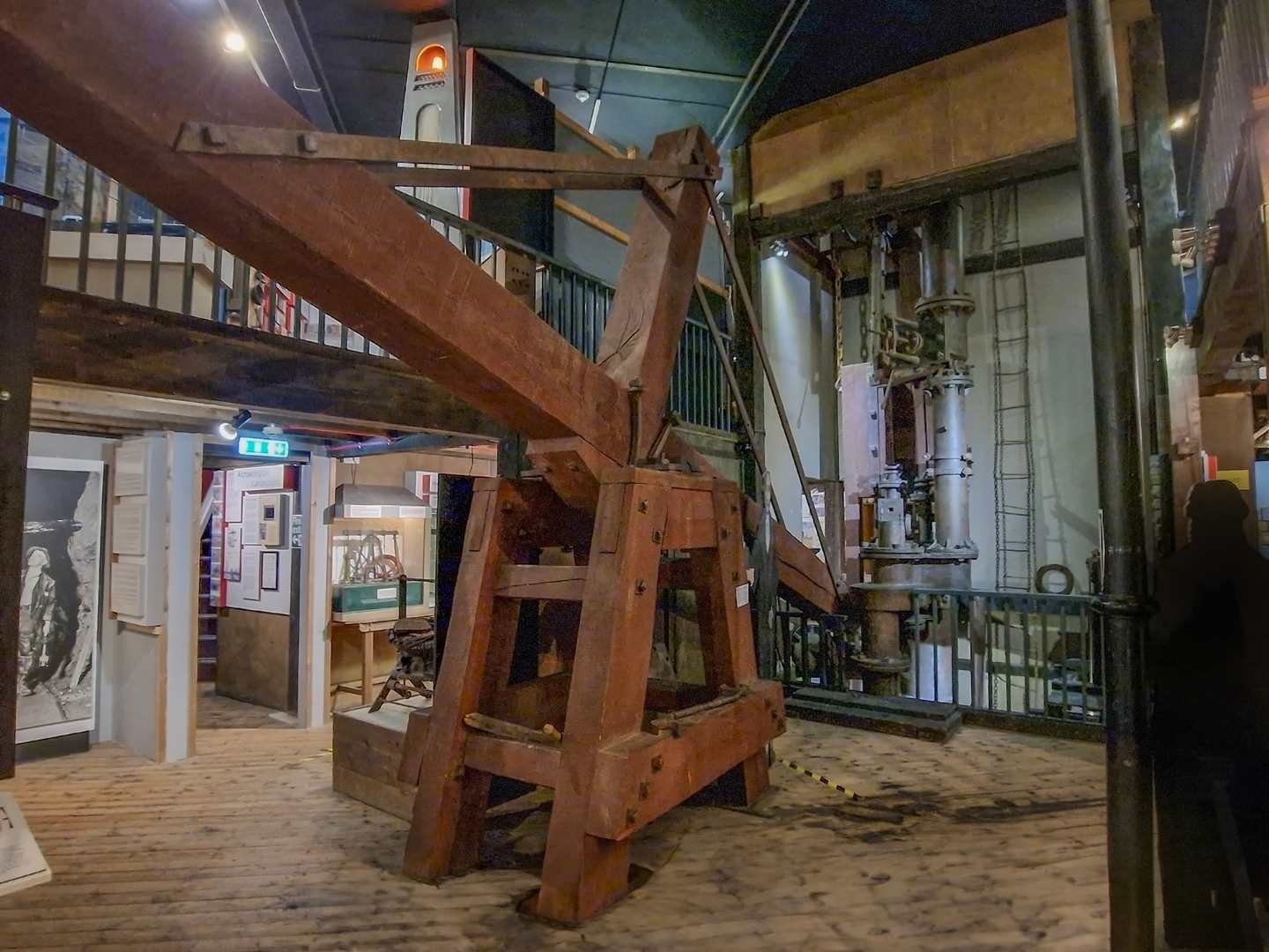 Balance beam for Wills Founder engine in Matlock Mining museum 2025